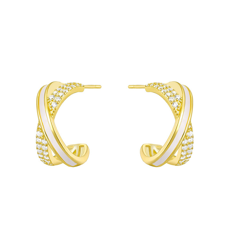 Women's Geometric  C-Shaped  Earrings