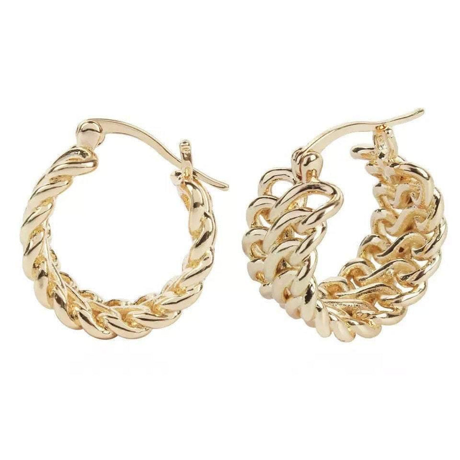 HUGGIE HOOP Earrings|MINI Hoops Gold|18K Gold Plated Lightweight Huggie Earrings Designed For Everyday Wear|Explore Now - Dafitty