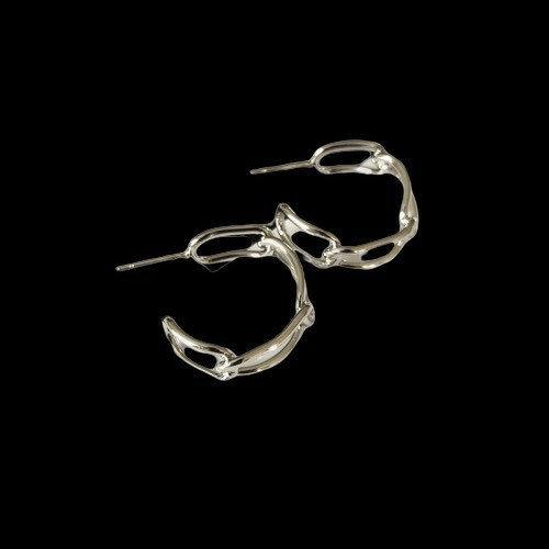 OPEN Circle Huggie Hoop Earrings|Gold Plated Lightweight Minimalist Design Hoop Earrings for Everyday Wear By Dafitty - Dafitty