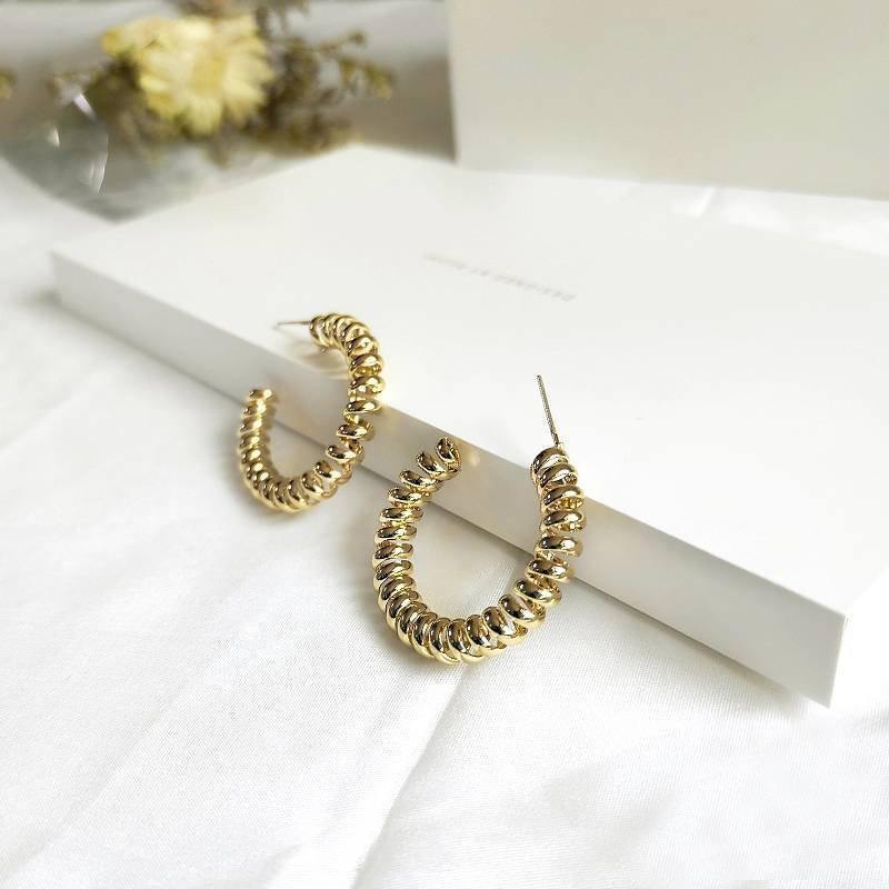 18k Gold Hoop Earrings - Dafitty