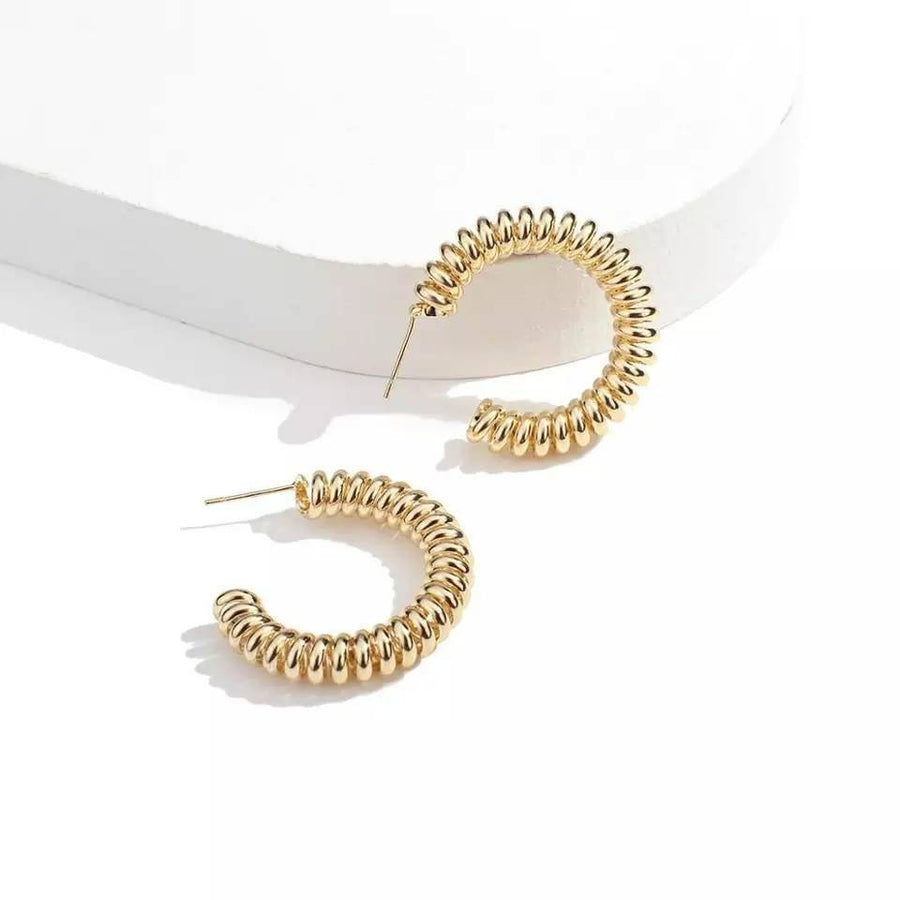 18k Gold Hoop Earrings - Dafitty