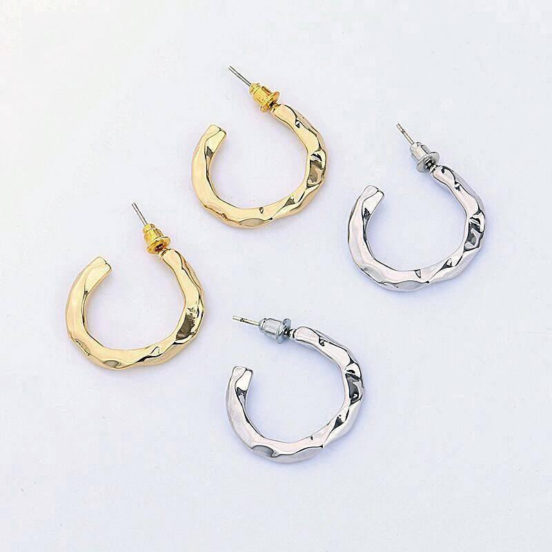 18k Gold Hoop Earrings| A001 - Dafitty